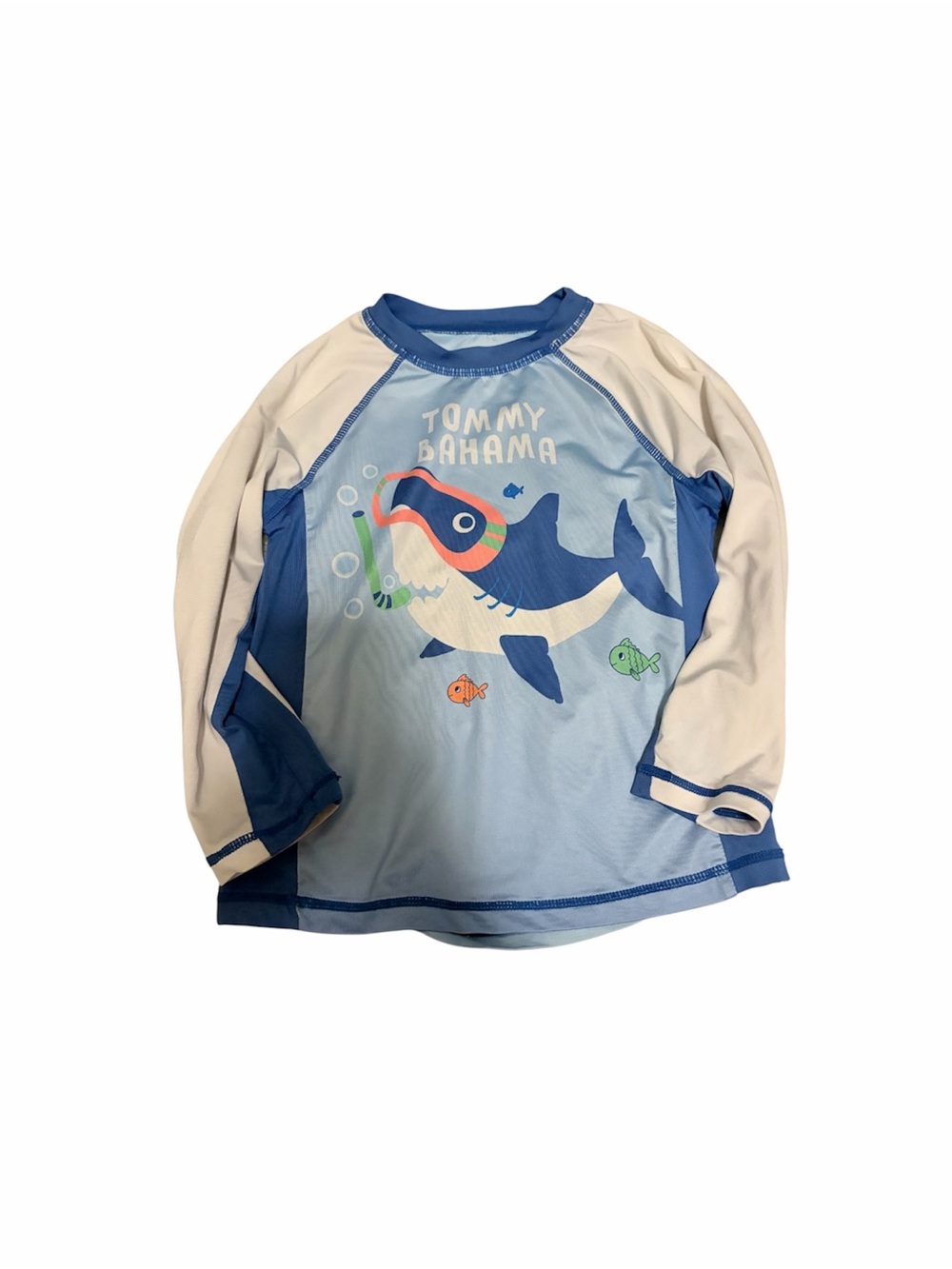 5/$30 🎈 Tommy Bahama Boys Long-Sleeve Shark Rash Guard size 4T